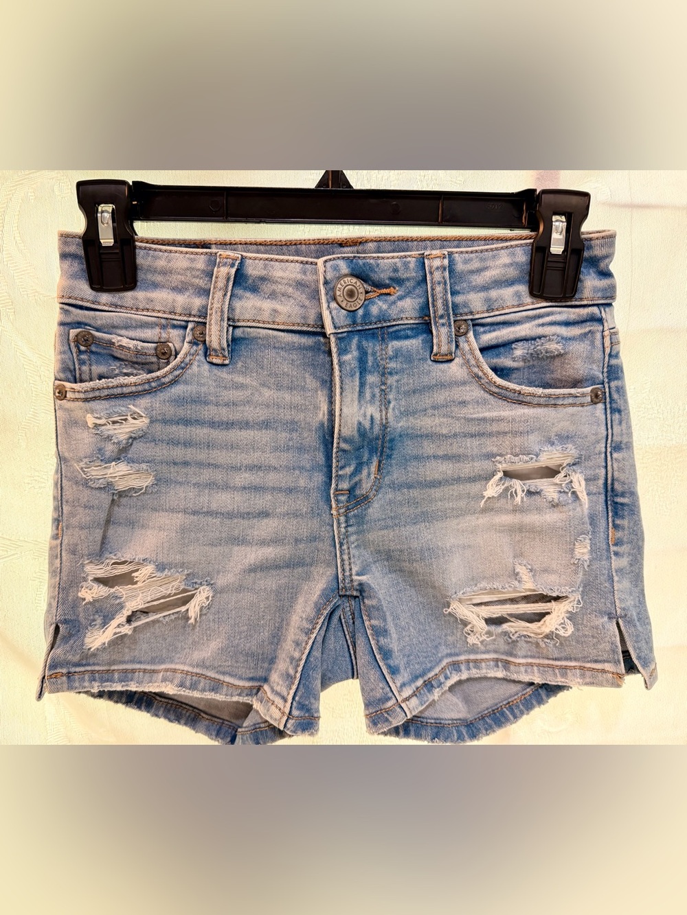 NWOT American Eagle Outfitters Stretch MIDI Shorts B0056